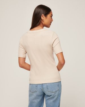 Out Late Cloud Rib Top