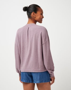 Cloud Terry Vneck Top