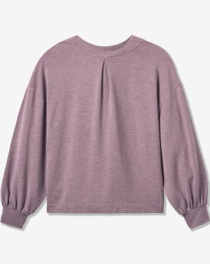 Cloud Terry Vneck Top