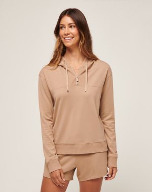 Friday Ponte Half Zip Hoodie