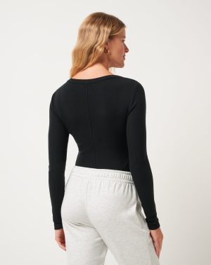 Cloud Rib Long Sleeve Top