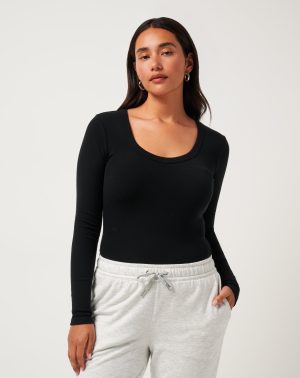 Cloud Rib Long Sleeve Top