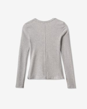 Cloud Rib Long Sleeve Top