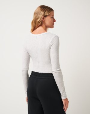 Cloud Rib Long Sleeve Top