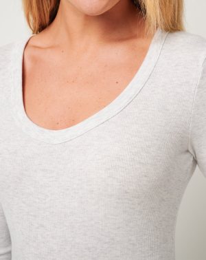 Cloud Rib Long Sleeve Top