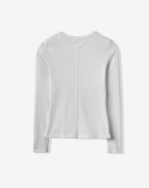 Cloud Rib Long Sleeve Top