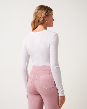 Cloud Rib Long Sleeve Top