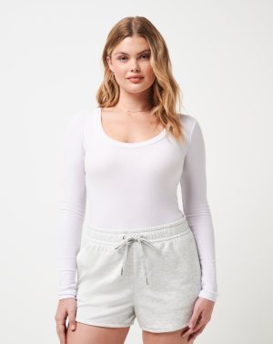 Cloud Rib Long Sleeve Top