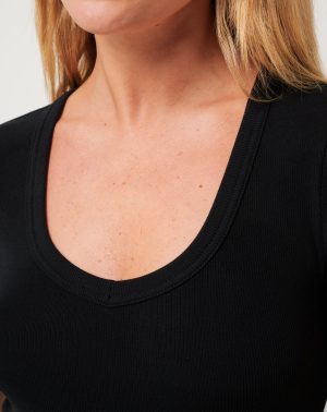 Cloud Rib Short Sleeve Top