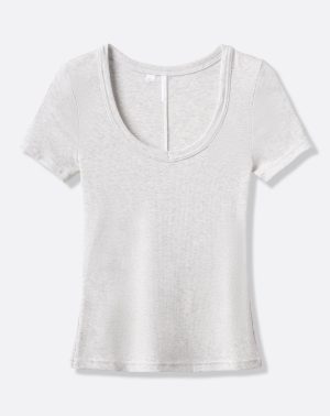 Cloud Rib Short Sleeve Top