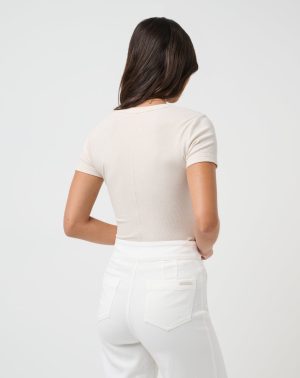 Cloud Rib Short Sleeve Top