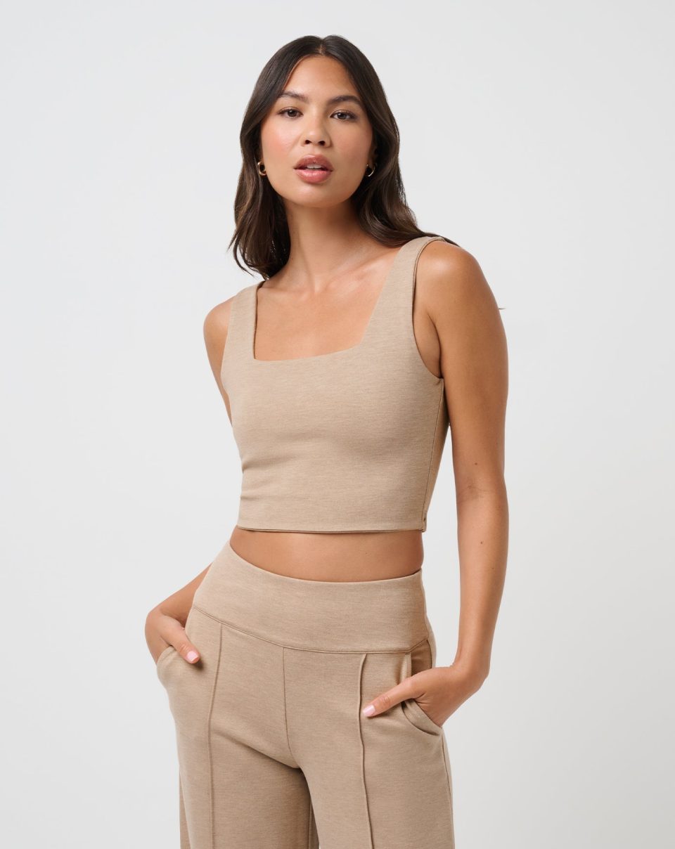 Friday Doubleknit Square Neck Tank