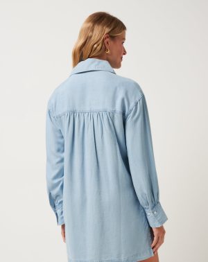Chambray Shirt Dress