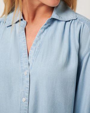 Chambray Shirt Dress