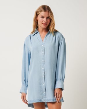 Chambray Shirt Dress