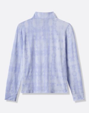 Featherweight Printed Zip Quarter Zip