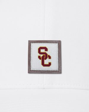 USC Leather Patch Snapback Hat
