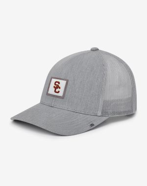 USC Leather Patch Snapback Hat