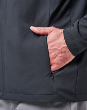 Tech Hoodie Striped Full Zip