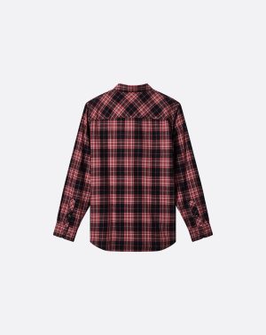 Cloud Flannel Plaid Button-Up