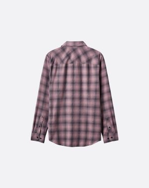 Cloud Flannel Plaid Button-Up