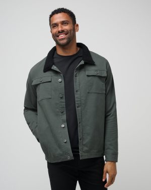 Cloud Denim Sherpa Jacket