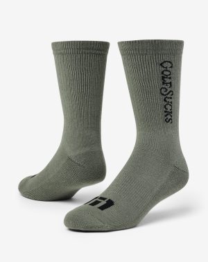 Golf Sucks Crew Sock