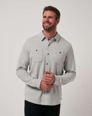 Cloud Waffle Shirt Jacket