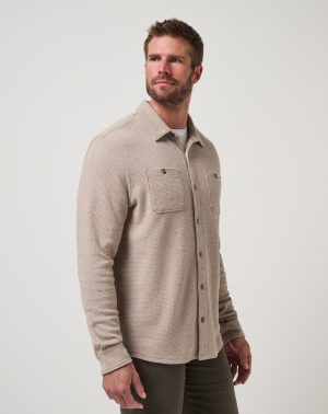 Cloud Waffle Shirt Jacket