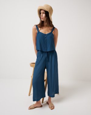 Savanna Cropped Wide Leg Pant