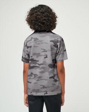 Heater Camo Youth Polo